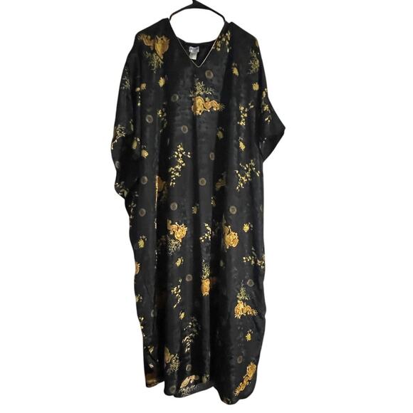 Vintage Sante Classics Kaftan - One Size - Asian Inspired - Mystical Dragon -EUC - Picture 1 of 9